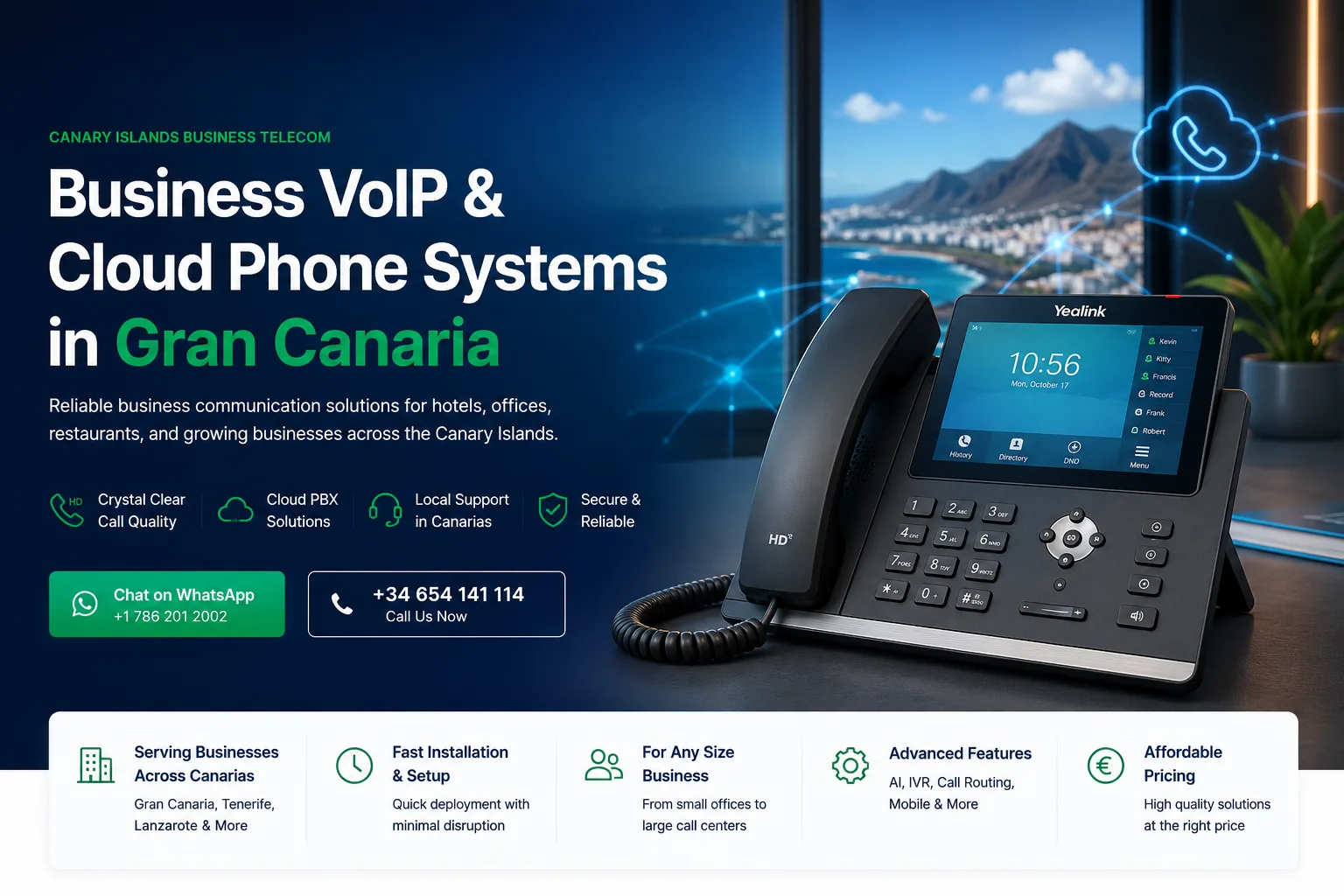 ChachoTalk Business VoIP and Cloud Phone Systems in Gran Canaria